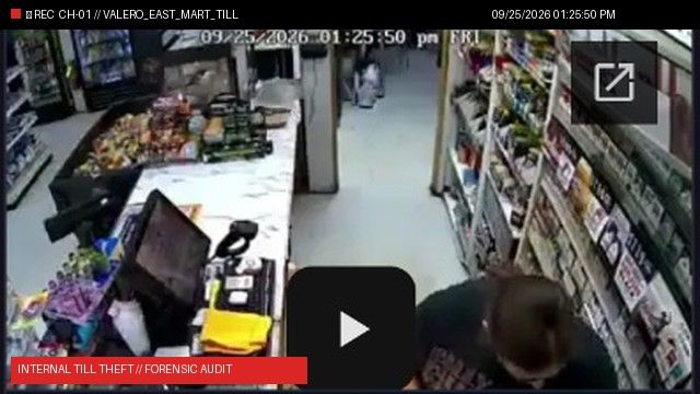 Valero Mart Cashier Till Skimming